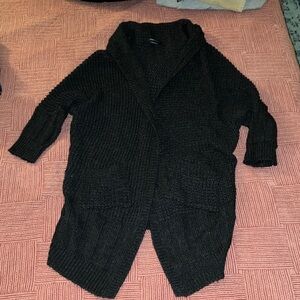 BCBG Max Azria size large flattering oversized open sweater women’s